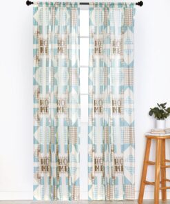 Home Pattern Check Window Panel 50" x 63" or 50" x 84"