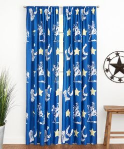 Buckaroo Cowboy Window Panel 50" x 63" or 50" x 84"