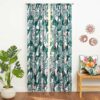 Palm Floral Window Panel 50" x 63" or 50" x 84"